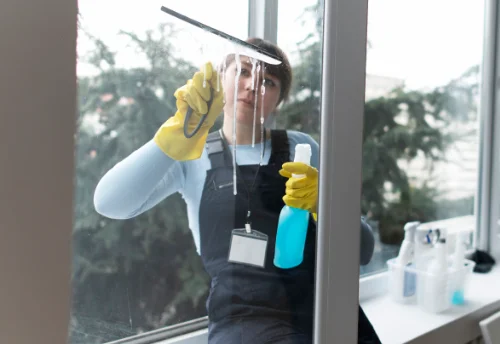 Nettoyage de vitres intérieures et extérieures à la Haye-Malherbe